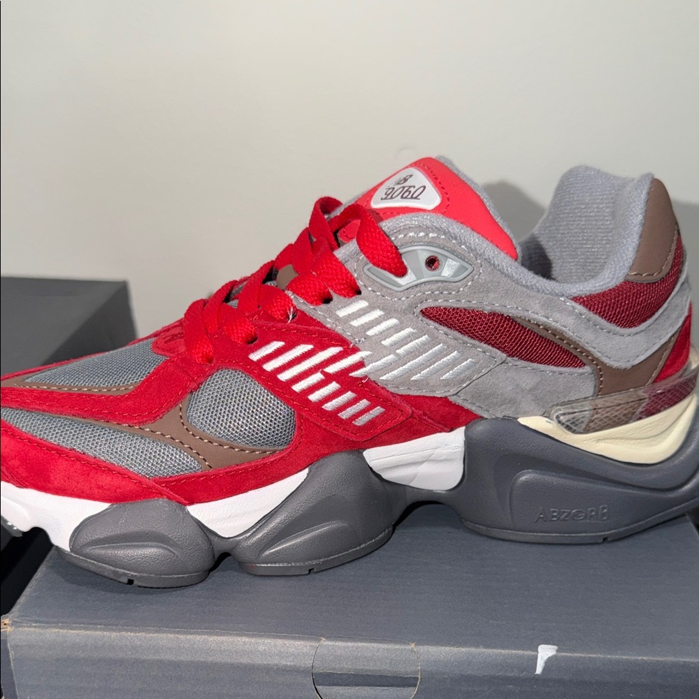 New Balance Carbon Grey and Red Lifestyle Shoes